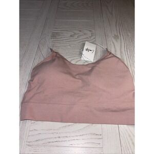 Luvlette Women's Wireless Comfy Lounge Bra Top Solid Pink XX Large NWT